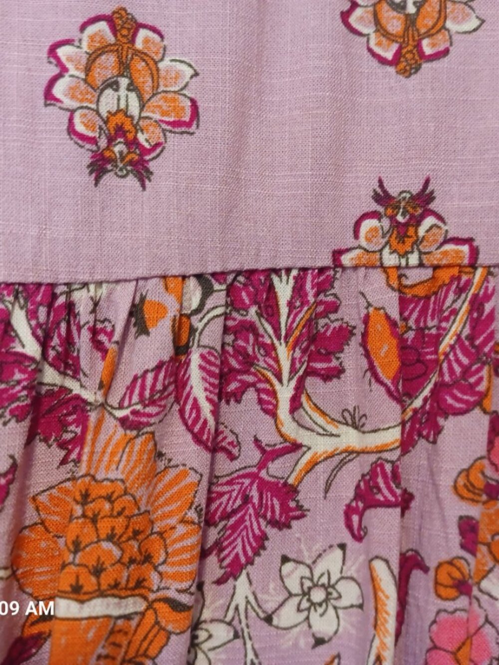 Women's Knox Rose Size L Button Down Paisley Print Blouse Shirt